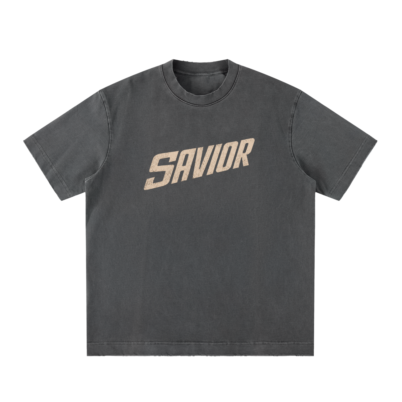 Heavyweight Vintage Washed Frayed T-Shirt