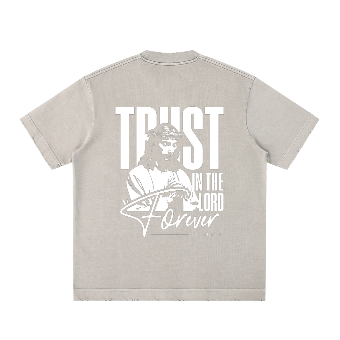 Heavyweight Vintage Washed Frayed T-Shirt