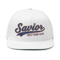 Snapback Hat - "Savior" Embroidered Script Cap (Built From Faith)
