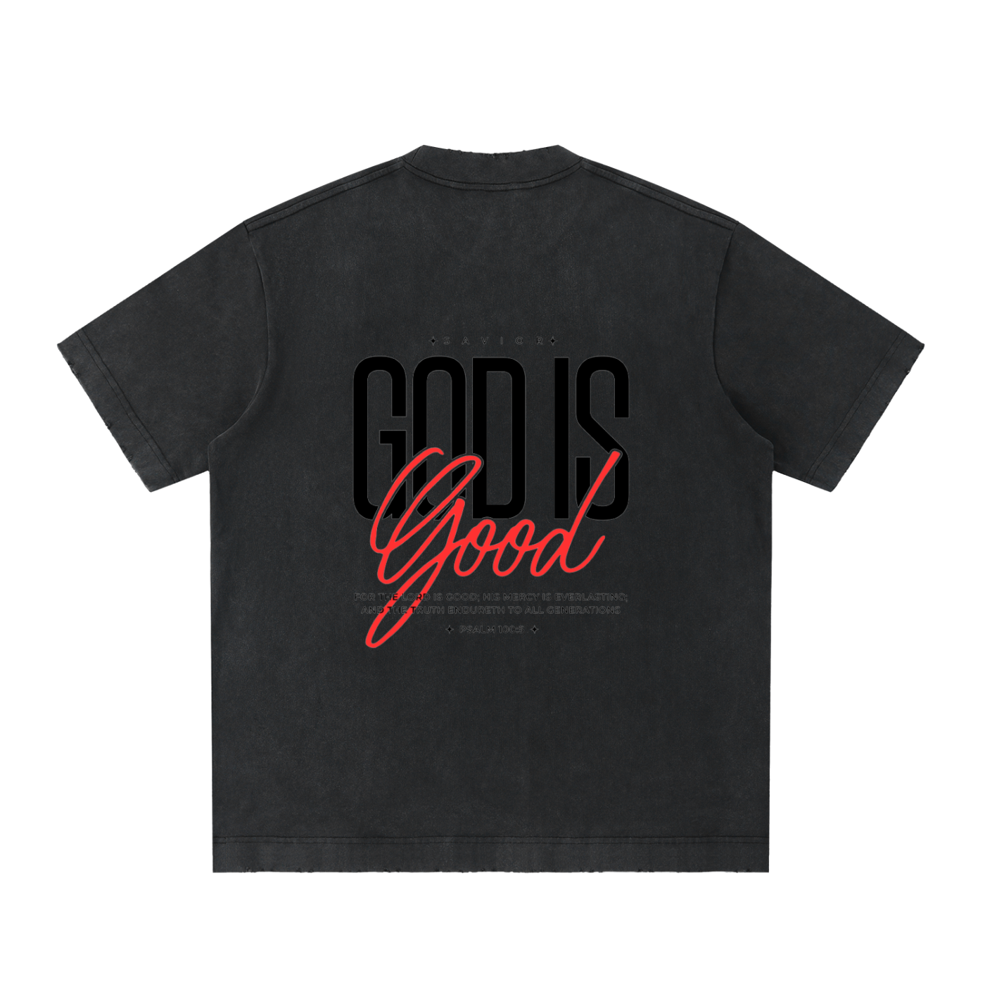 Heavyweight Vintage Washed Frayed T-Shirt