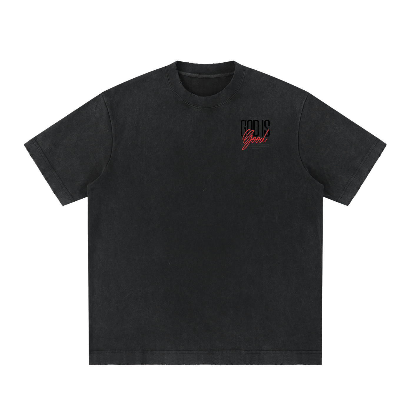 Heavyweight Vintage Washed Frayed T-Shirt