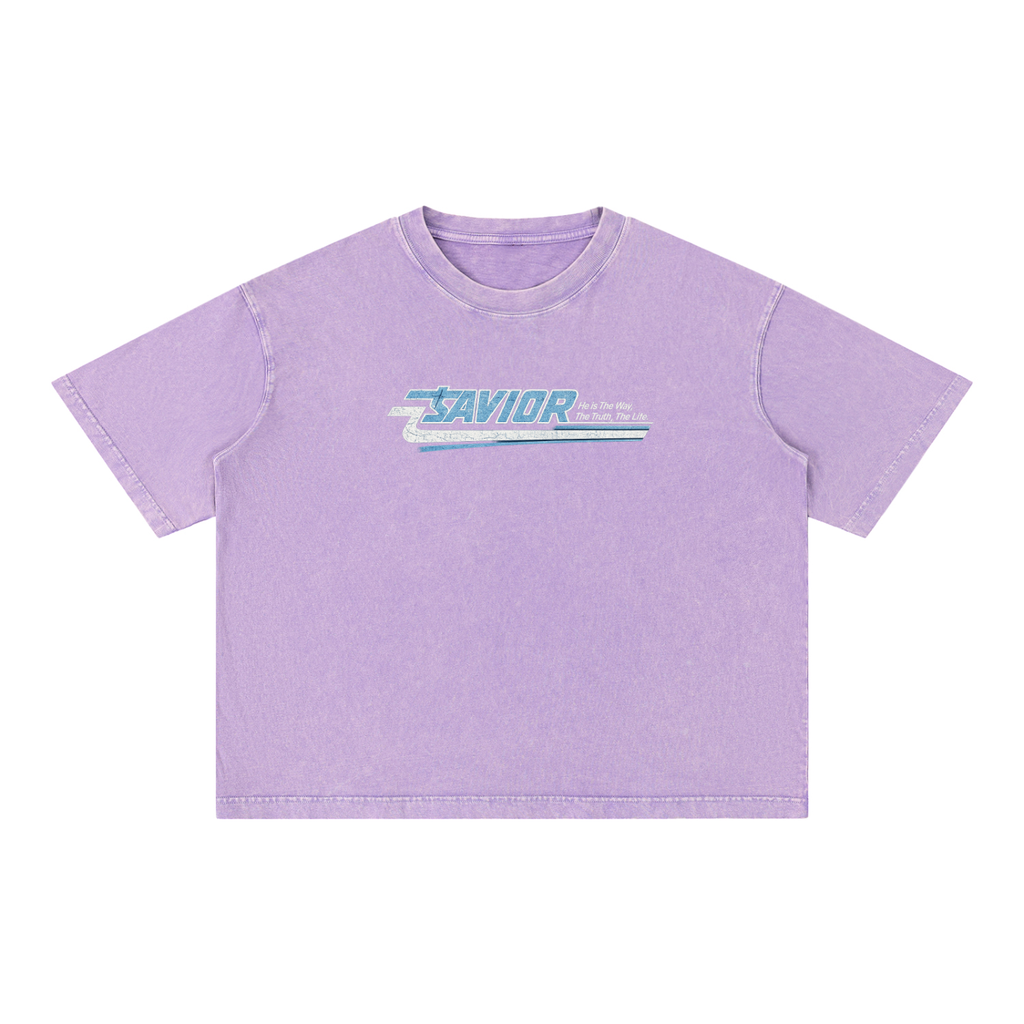 Mineral Wash Boxy Cotton T-Shirt