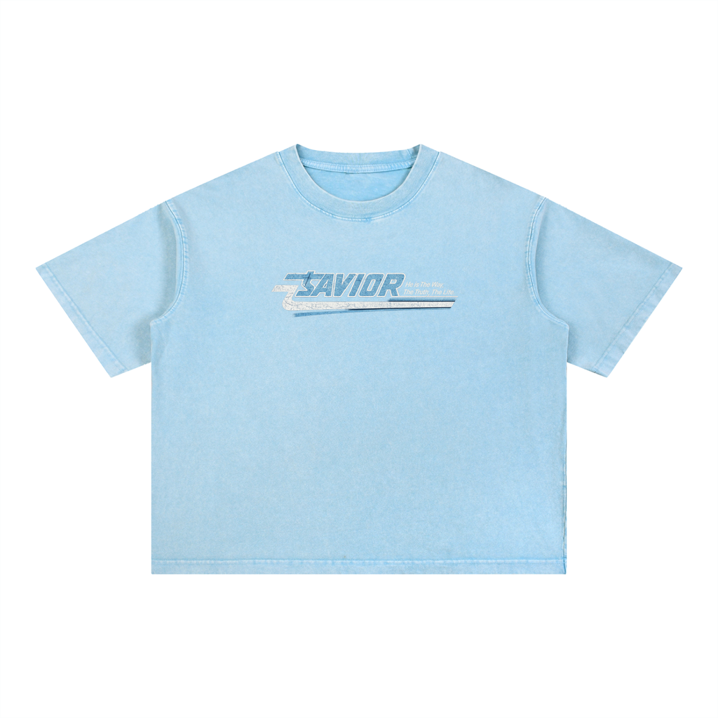 Mineral Wash Boxy Cotton T-Shirt