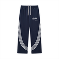 Curved Stripe Straight Sweatpants