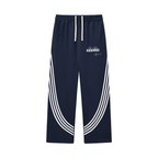 Curved Stripe Straight Sweatpants