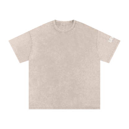 Snow Washed Oversized Cotton T-Shirt