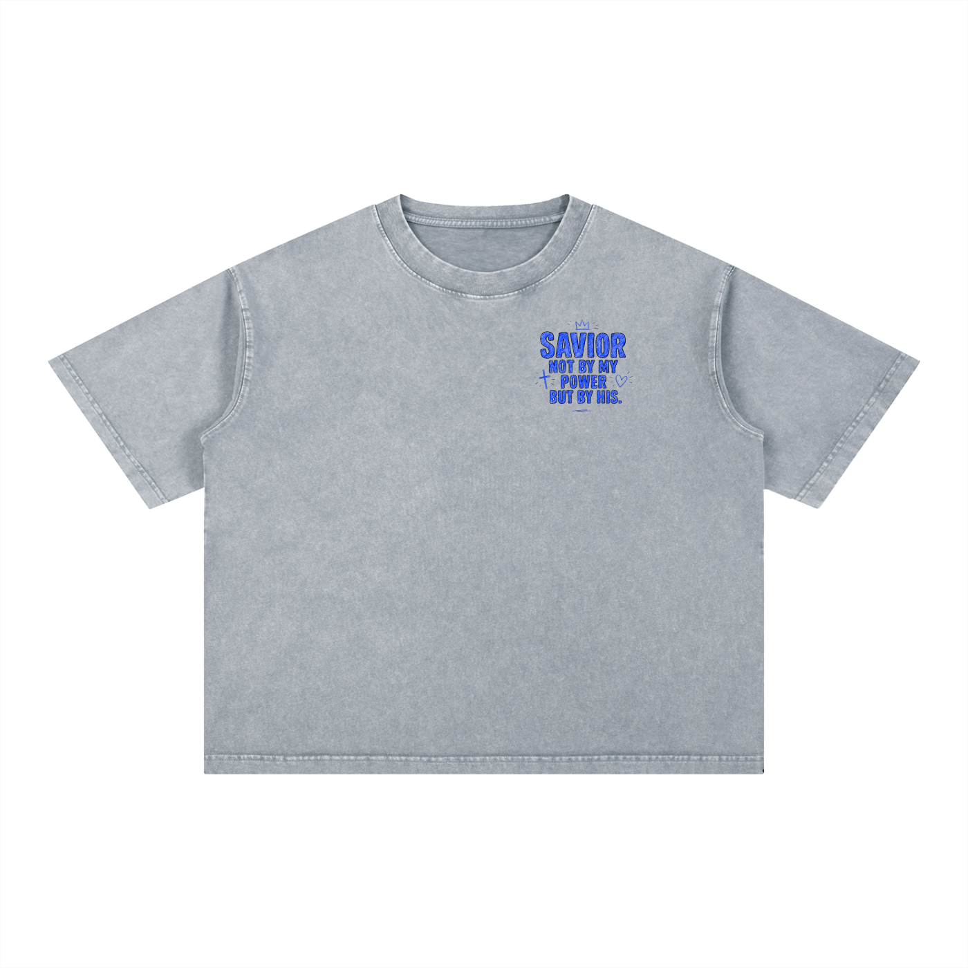 Mineral Wash Boxy Cotton T-Shirt