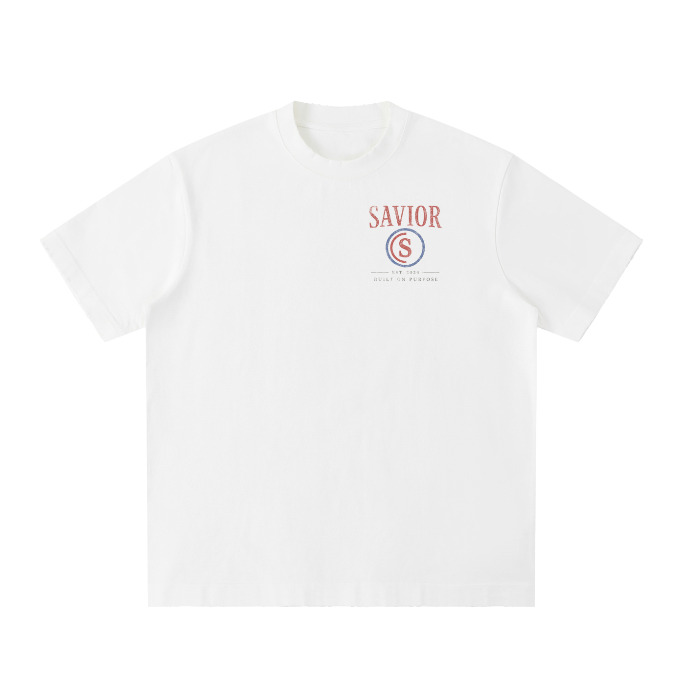 Heavyweight Vintage Washed Frayed T-Shirt
