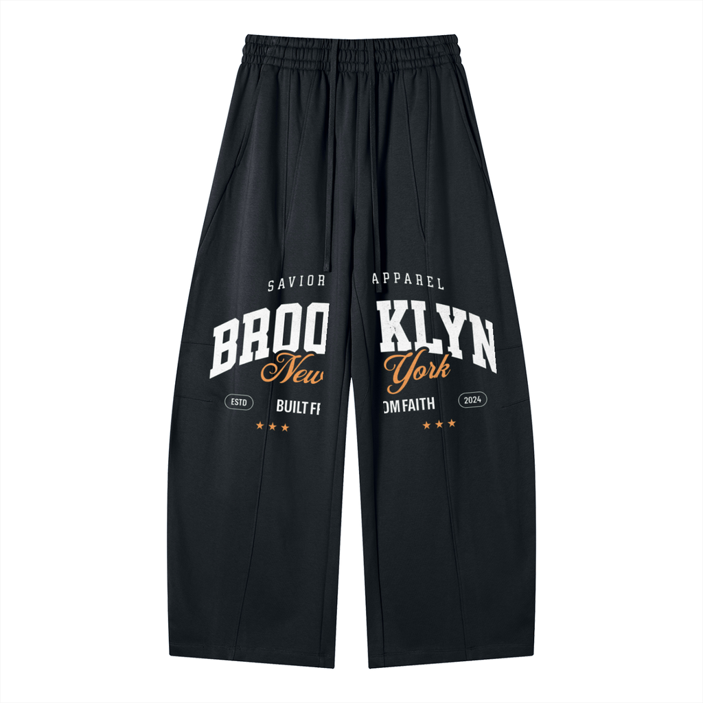 Heavyweight Wide Leg Panel Sweatpants