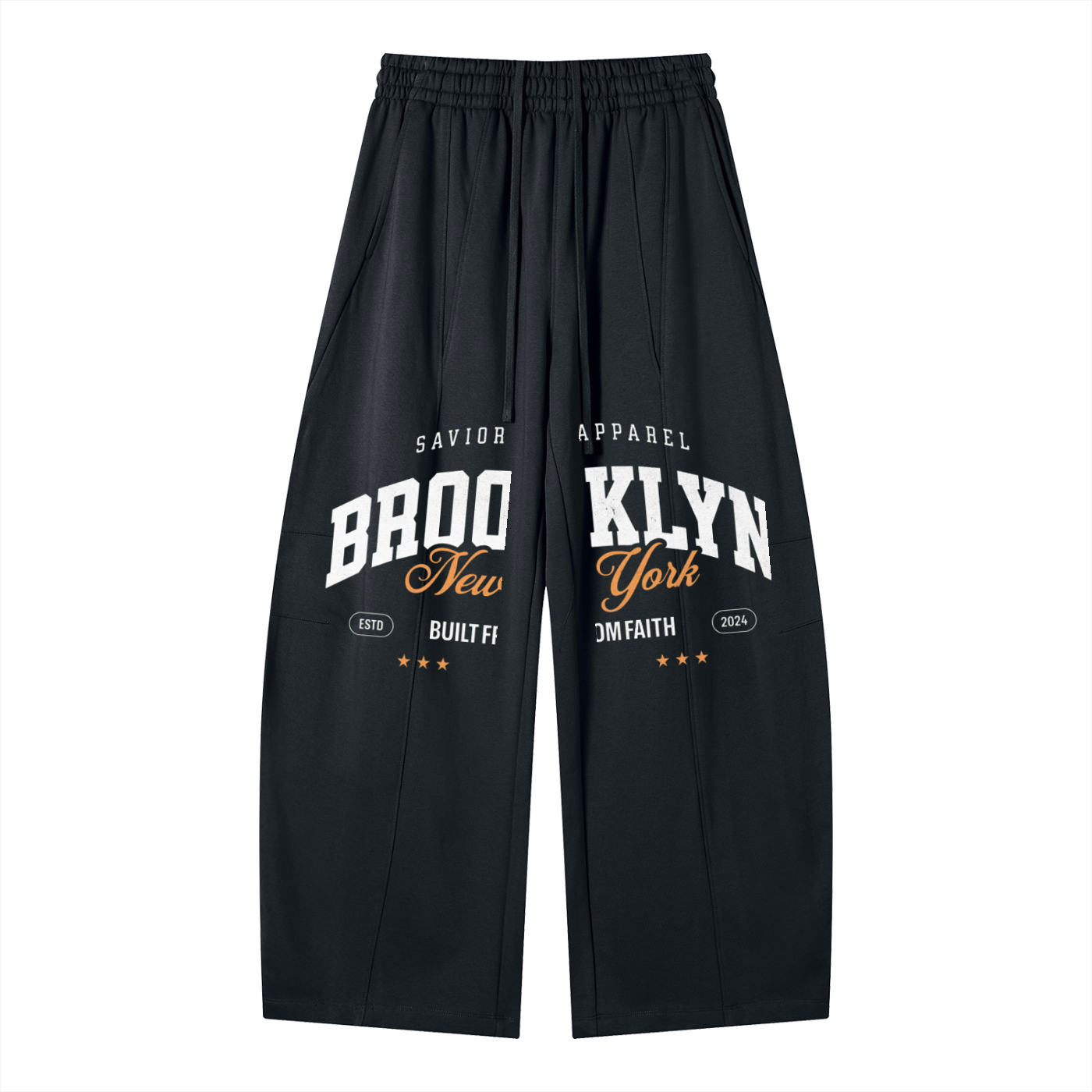 Heavyweight Wide Leg Panel Sweatpants