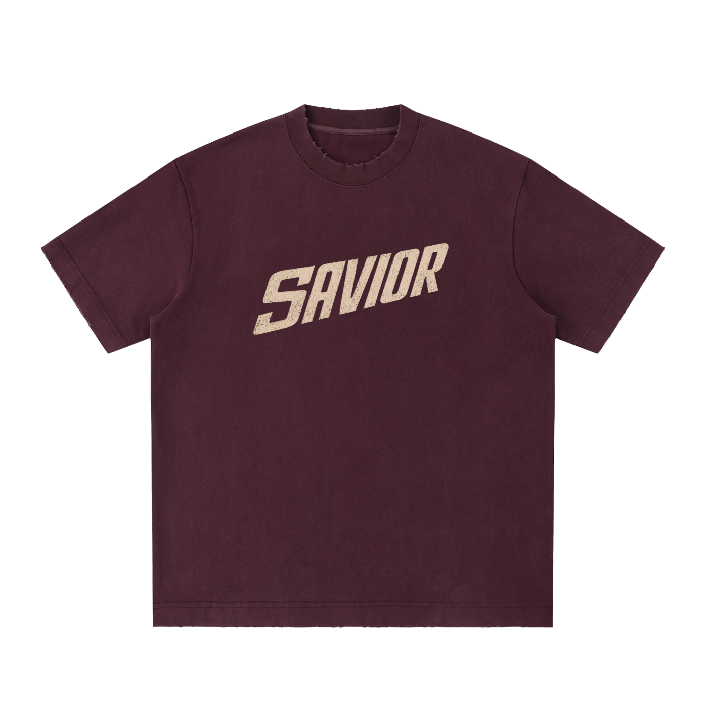 Heavyweight Vintage Washed Frayed T-Shirt