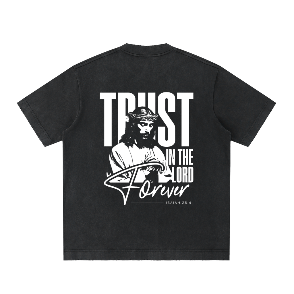 Heavyweight Vintage Washed Frayed T-Shirt