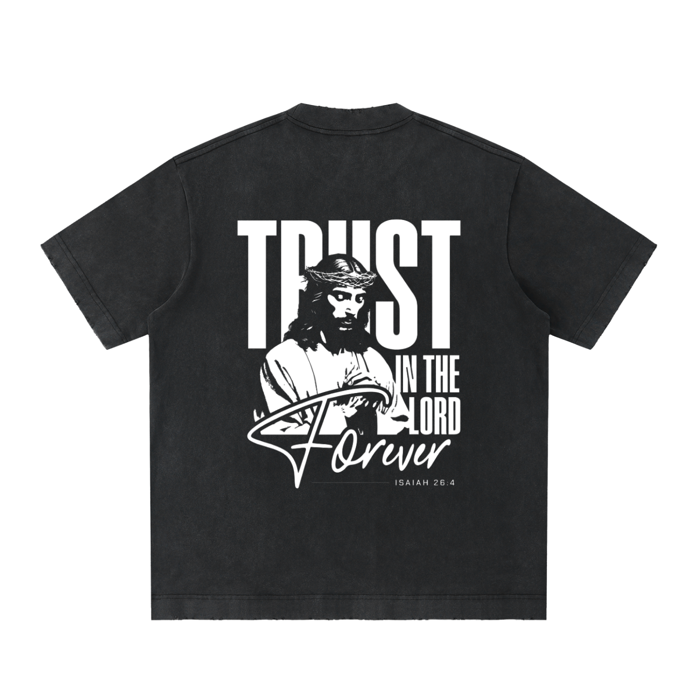Heavyweight Vintage Washed Frayed T-Shirt