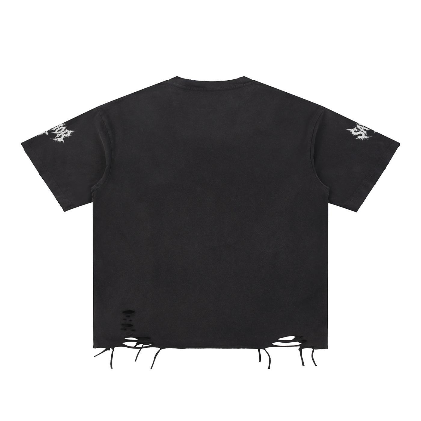 Snow Washed Raw-Hem T-Shirt