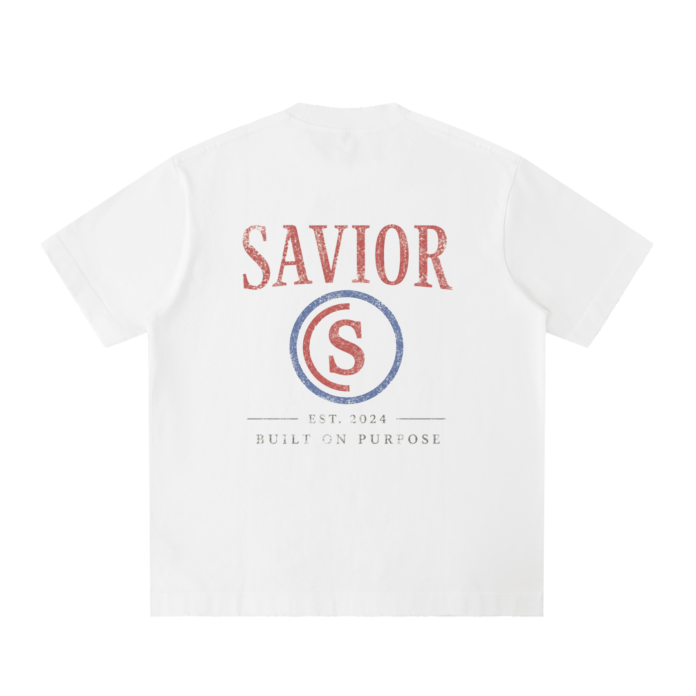 Heavyweight Vintage Washed Frayed T-Shirt