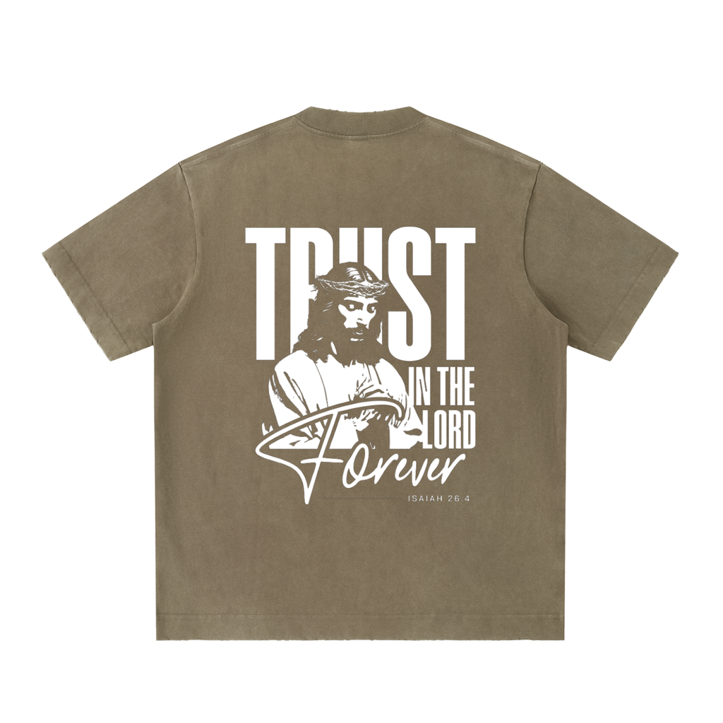 Heavyweight Vintage Washed Frayed T-Shirt