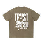 Heavyweight Vintage Washed Frayed T-Shirt