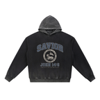 Vintage Washed Gradient Fleece Hoodie