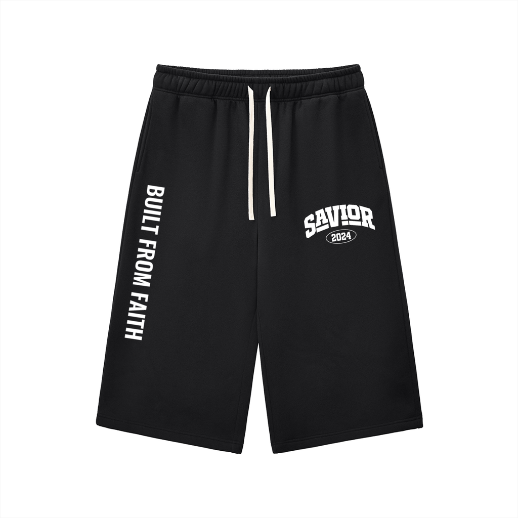 Relaxed Drawstring Three-quarter Sweatpants