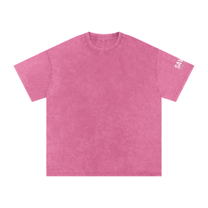 Snow Washed Oversized Cotton T-Shirt