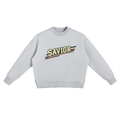Fleece Side Slit Crewneck Sweatshirt