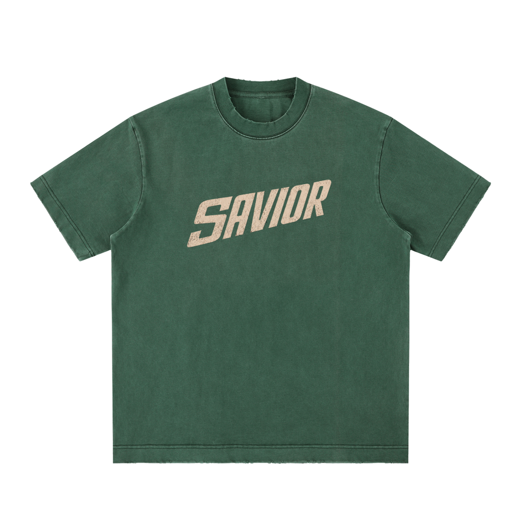 Heavyweight Vintage Washed Frayed T-Shirt