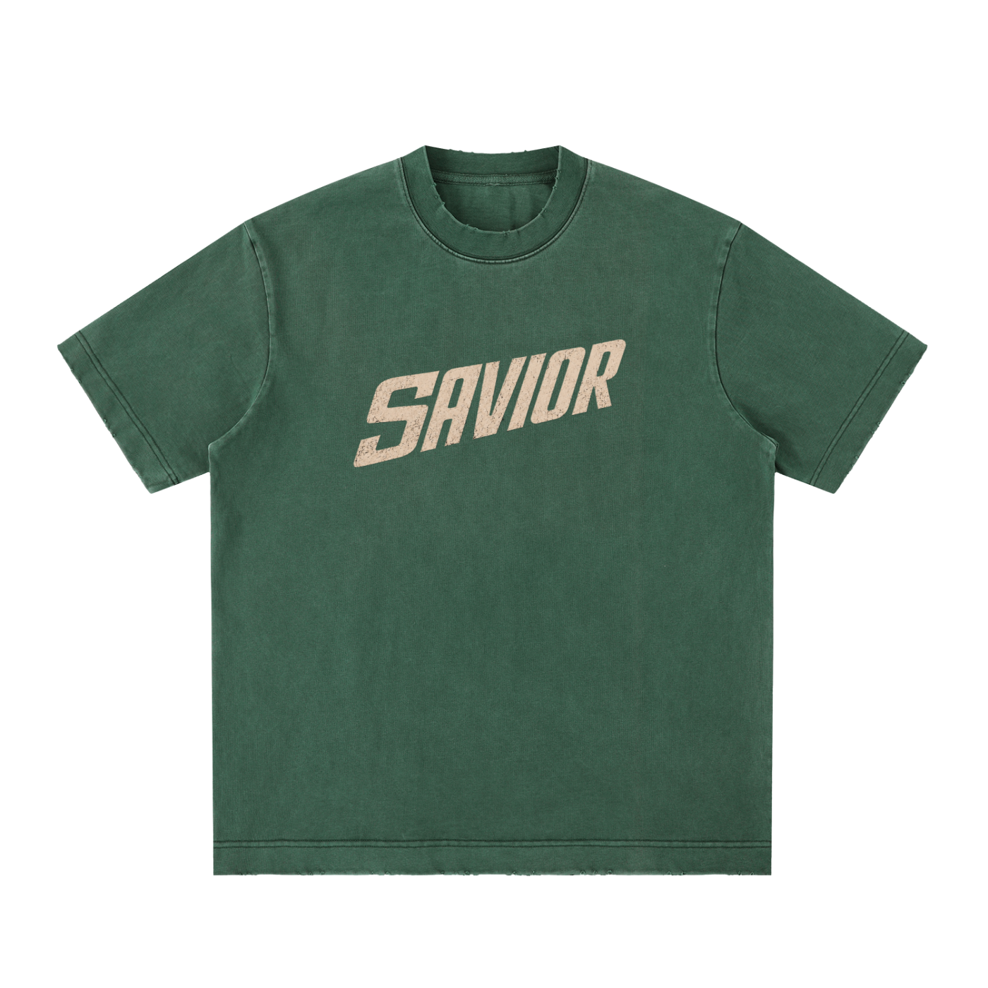 Heavyweight Vintage Washed Frayed T-Shirt