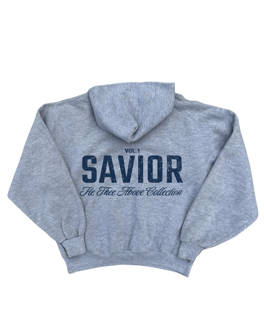 Vintage Savior Heather Gray Hoodie
