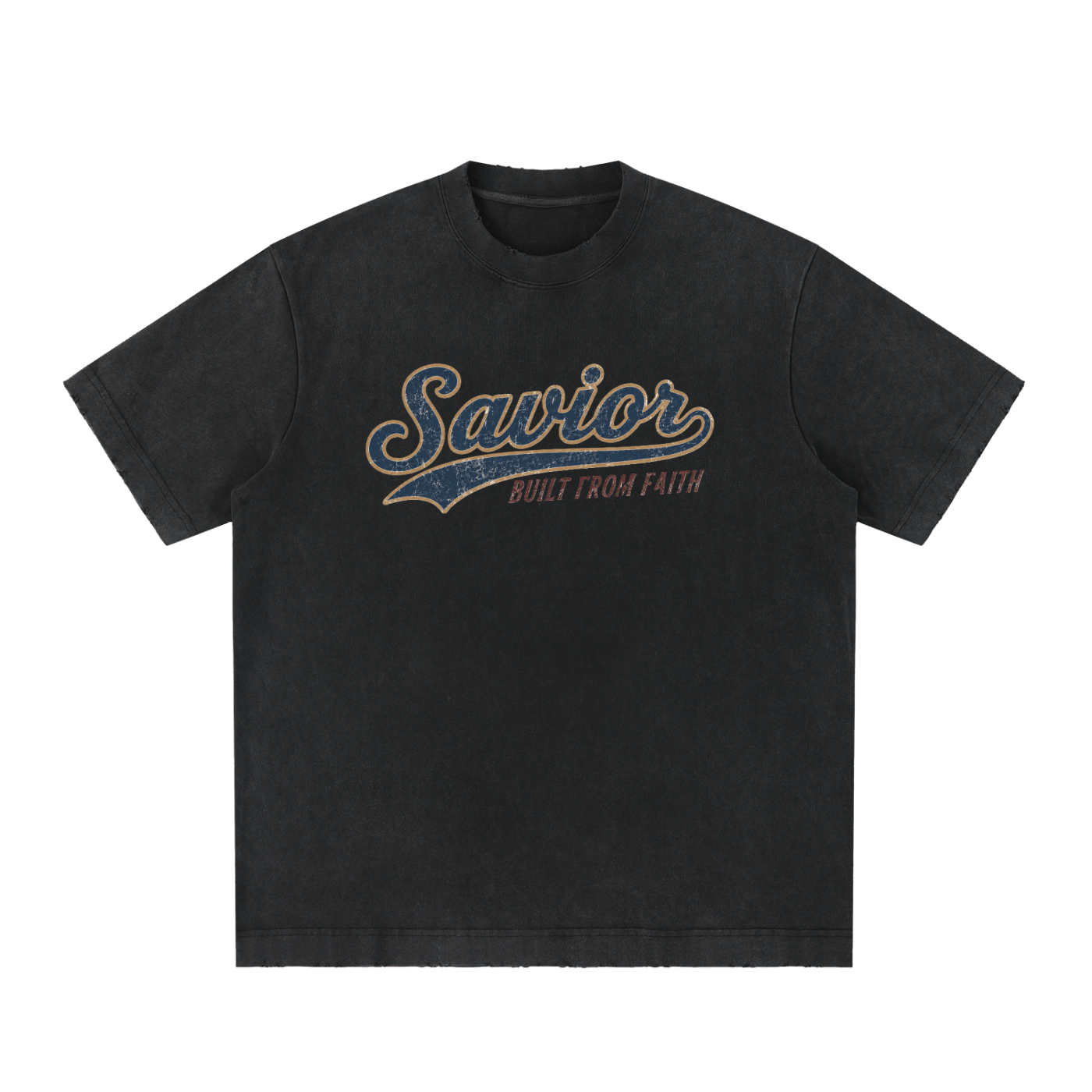 Heavyweight Vintage Washed Frayed T-Shirt