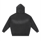 Sunfade Two-way Zipper Boxy Fleece Hoodie