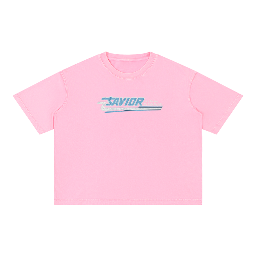 Mineral Wash Boxy Cotton T-Shirt