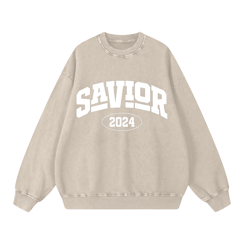 Snow Washed Oversized Sweatshirt