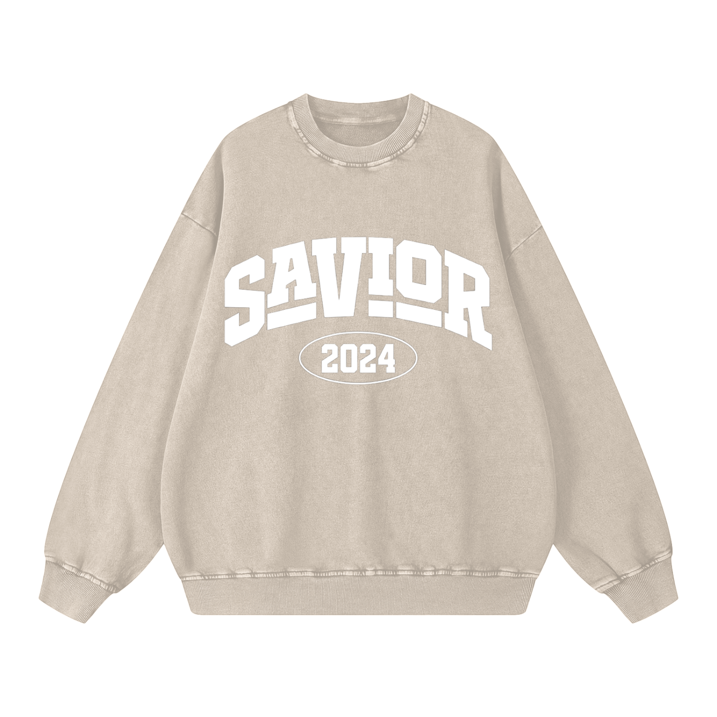 Snow Washed Oversized Sweatshirt
