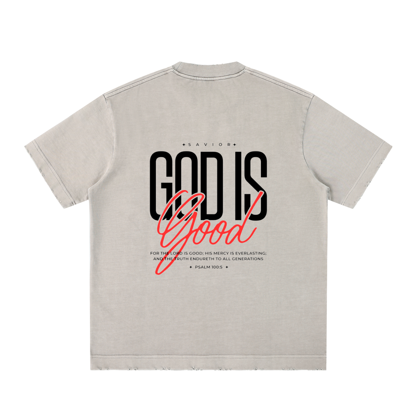Heavyweight Vintage Washed Frayed T-Shirt