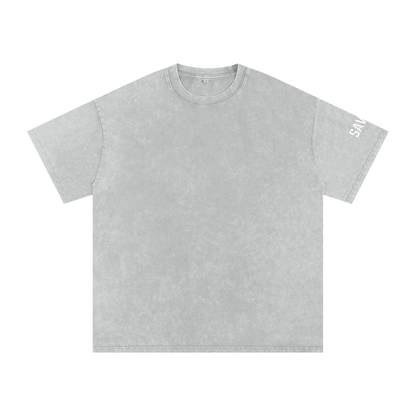 Snow Washed Oversized Cotton T-Shirt