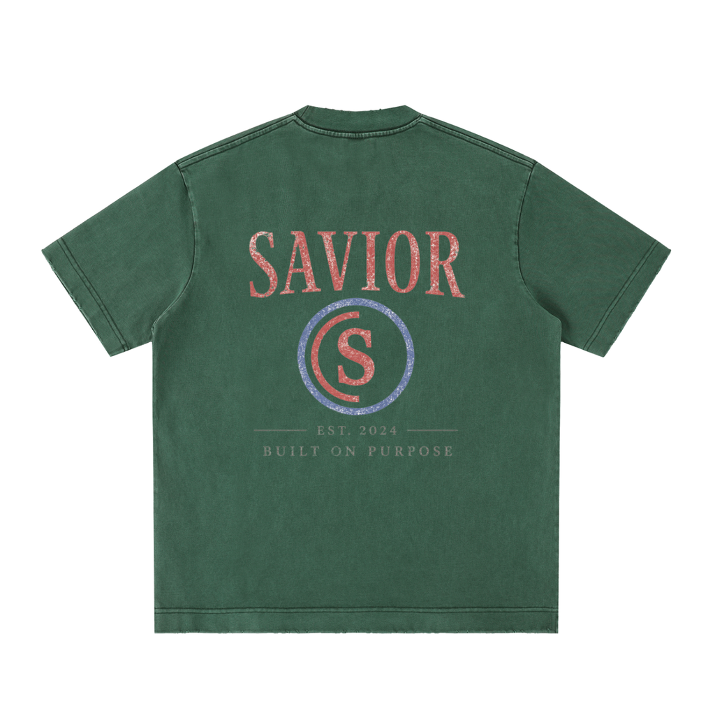 Heavyweight Vintage Washed Frayed T-Shirt
