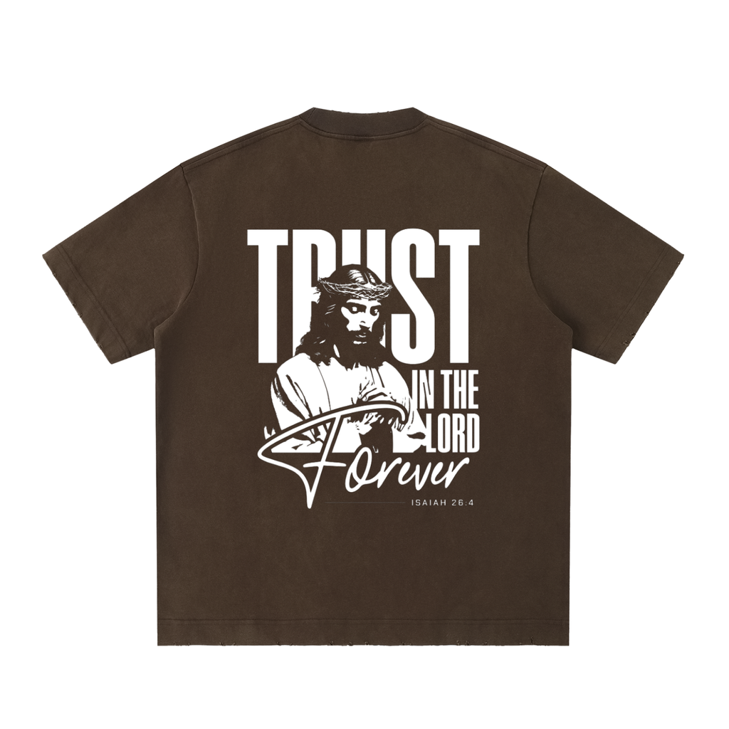 Heavyweight Vintage Washed Frayed T-Shirt