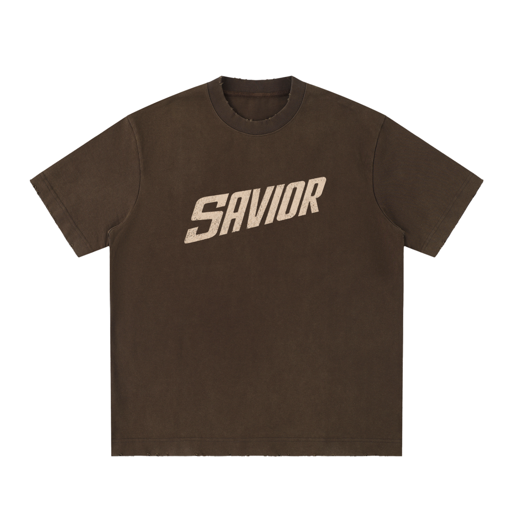 Heavyweight Vintage Washed Frayed T-Shirt