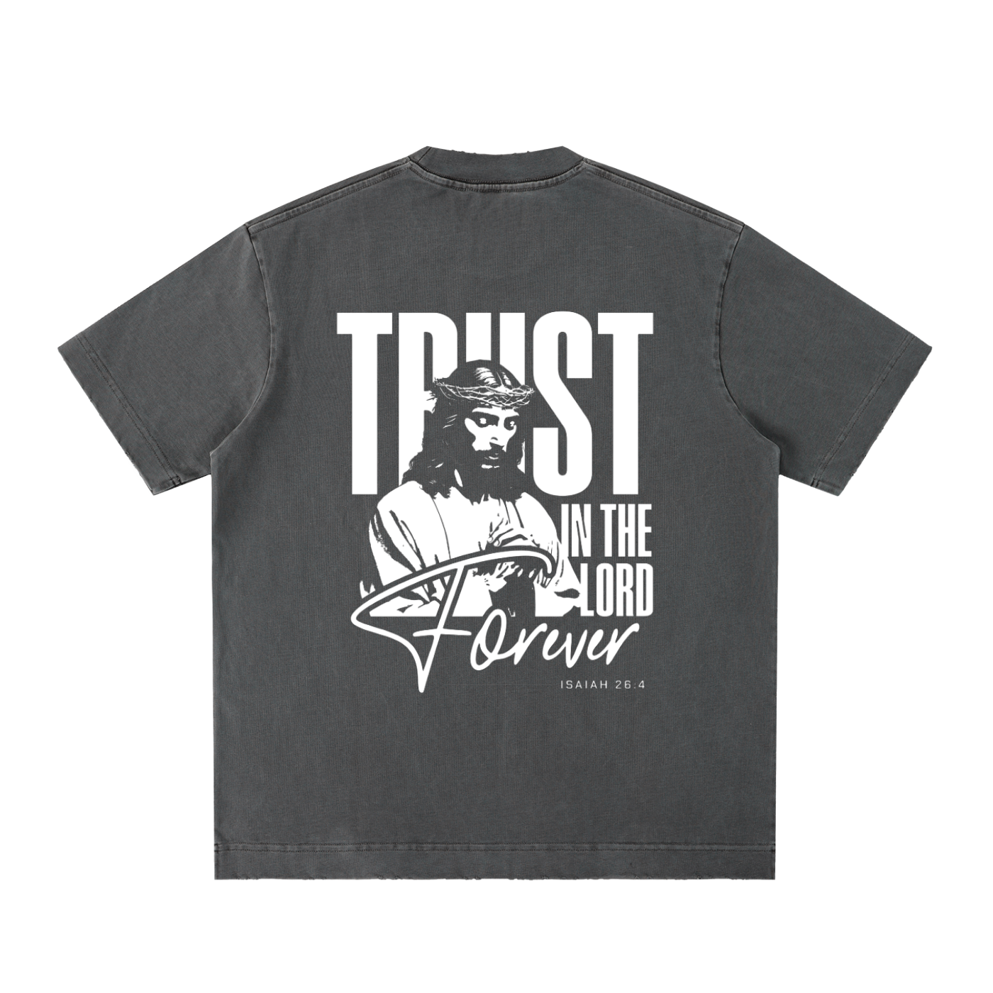 Heavyweight Vintage Washed Frayed T-Shirt