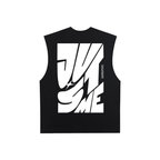 Raw Edge Cotton Tank Top
