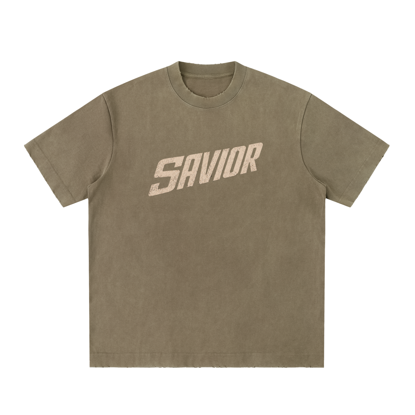 Heavyweight Vintage Washed Frayed T-Shirt
