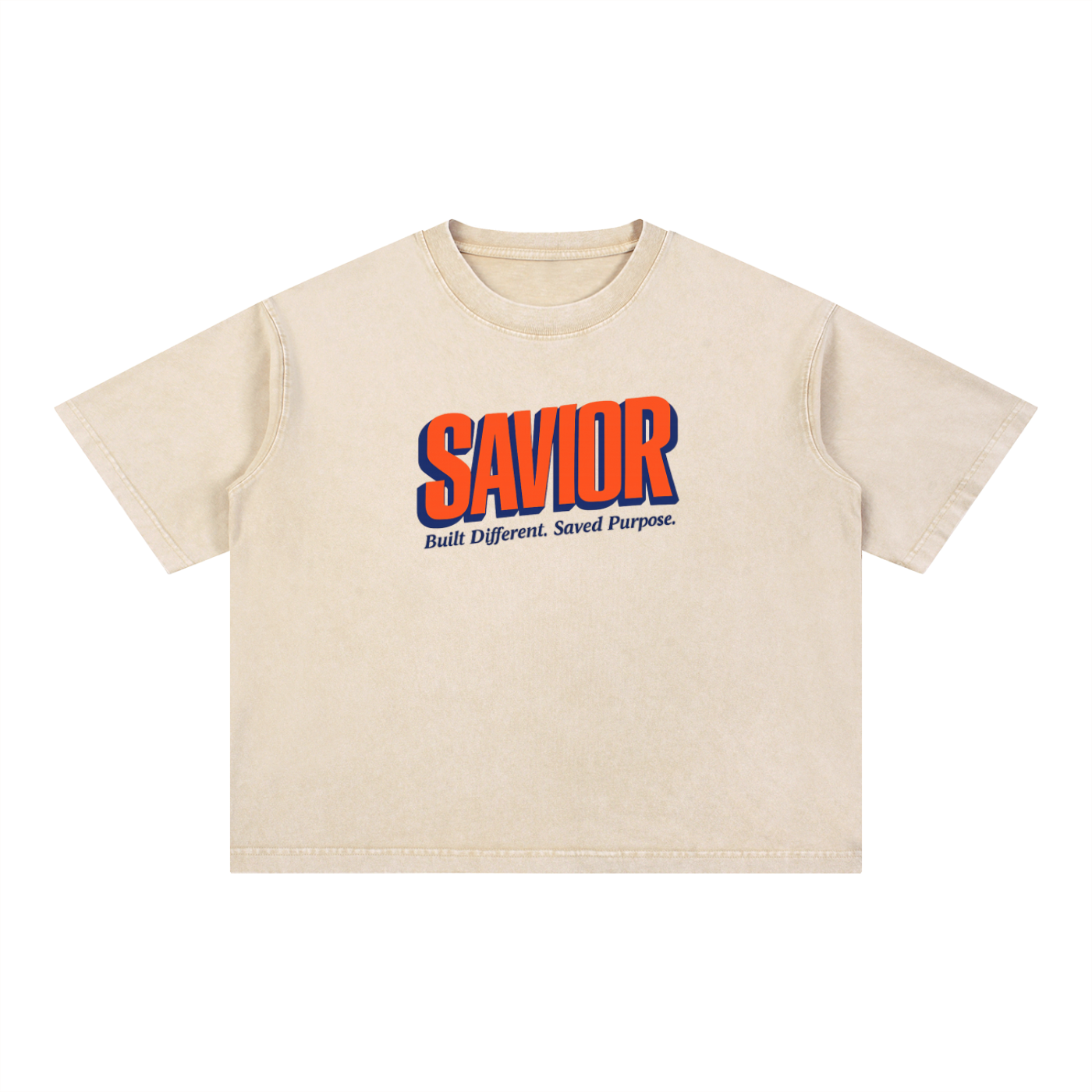 Mineral Wash Boxy Cotton T-Shirt