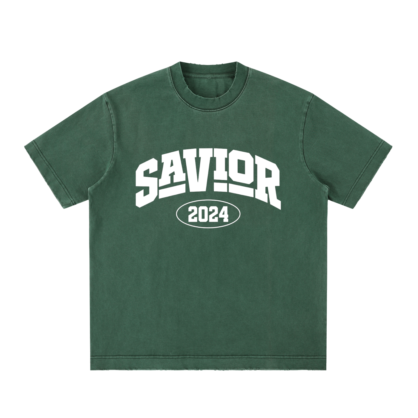 Heavyweight Vintage Washed Frayed T-Shirt