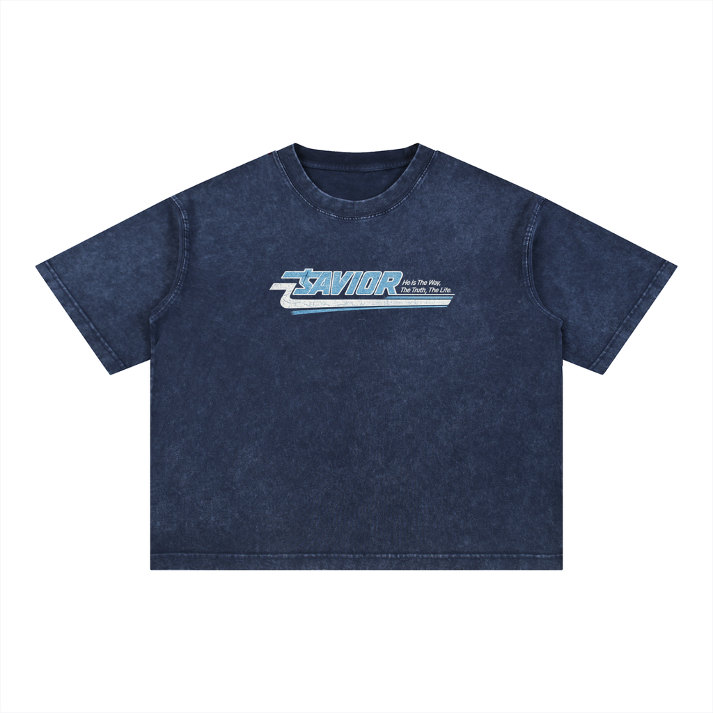 Mineral Wash Boxy Cotton T-Shirt