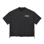 Snow Wash Raw-Hem Boxy T-shirt