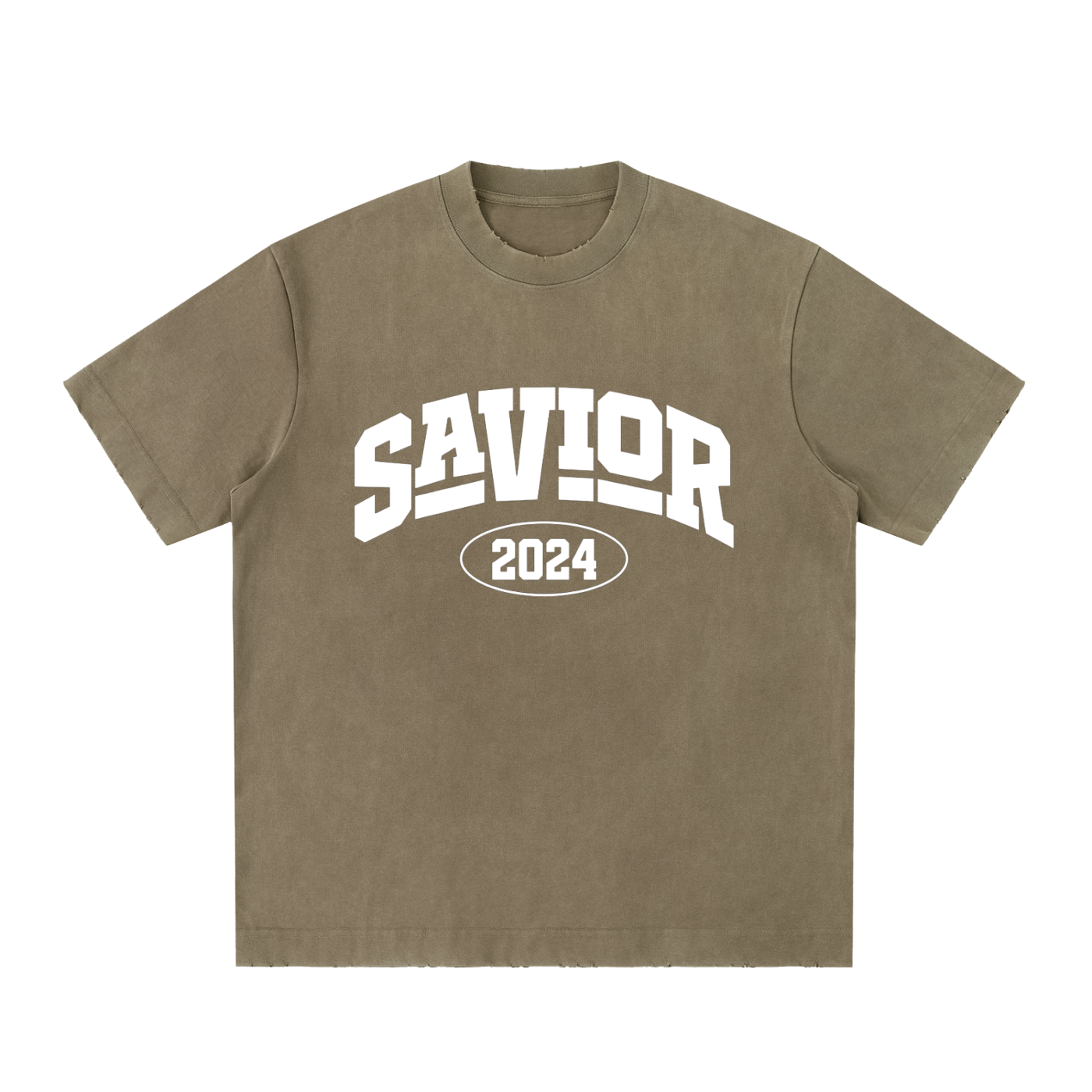 Heavyweight Vintage Washed Frayed T-Shirt