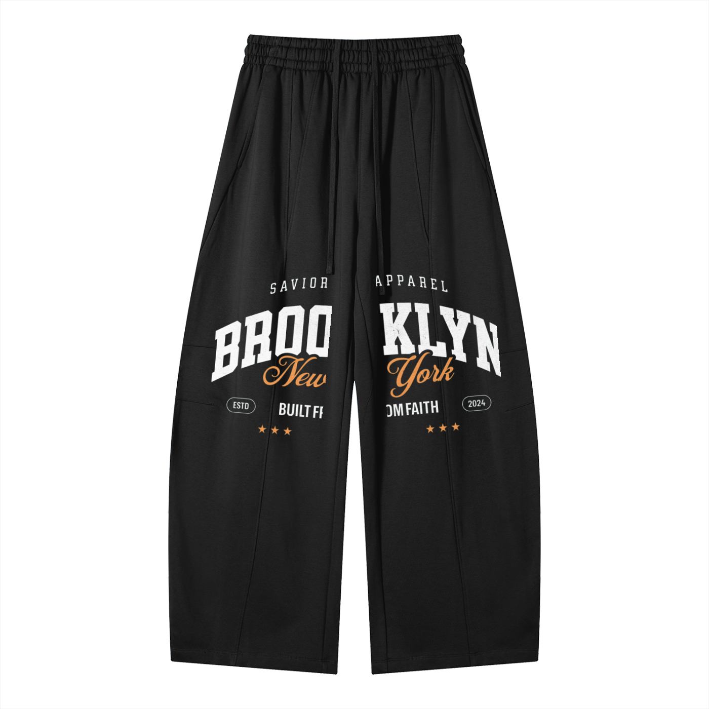 Heavyweight Wide Leg Panel Sweatpants
