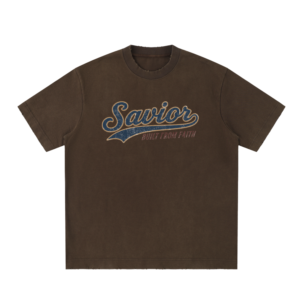 Heavyweight Vintage Washed Frayed T-Shirt