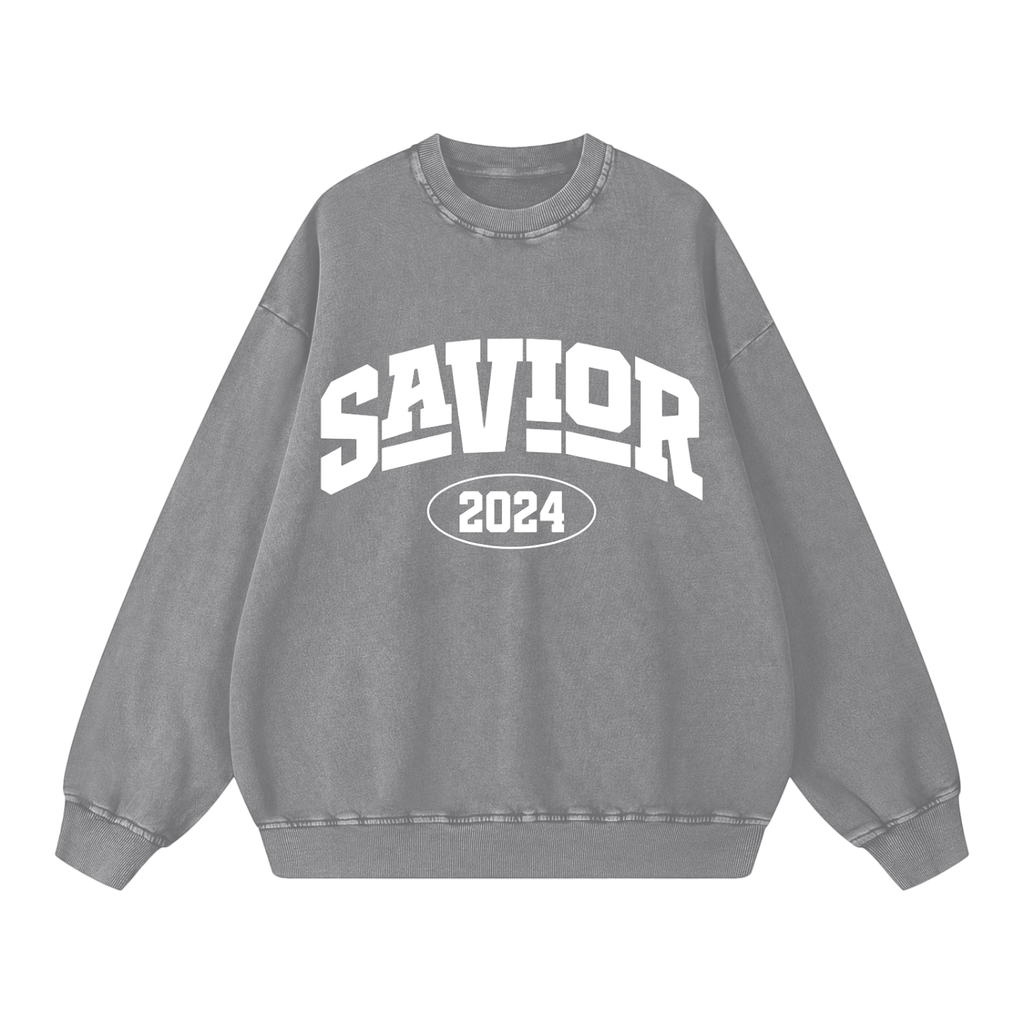 Snow Washed Oversized Sweatshirt