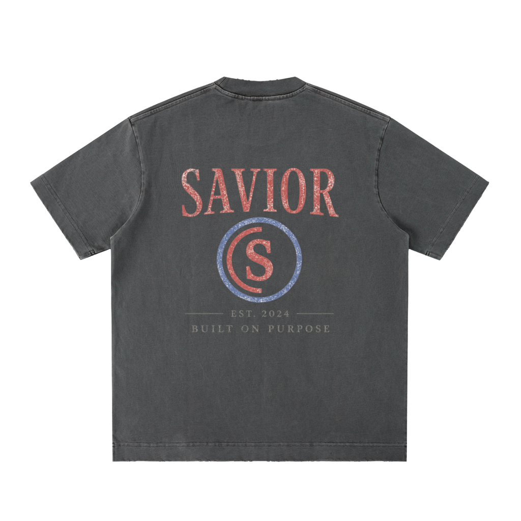 Heavyweight Vintage Washed Frayed T-Shirt